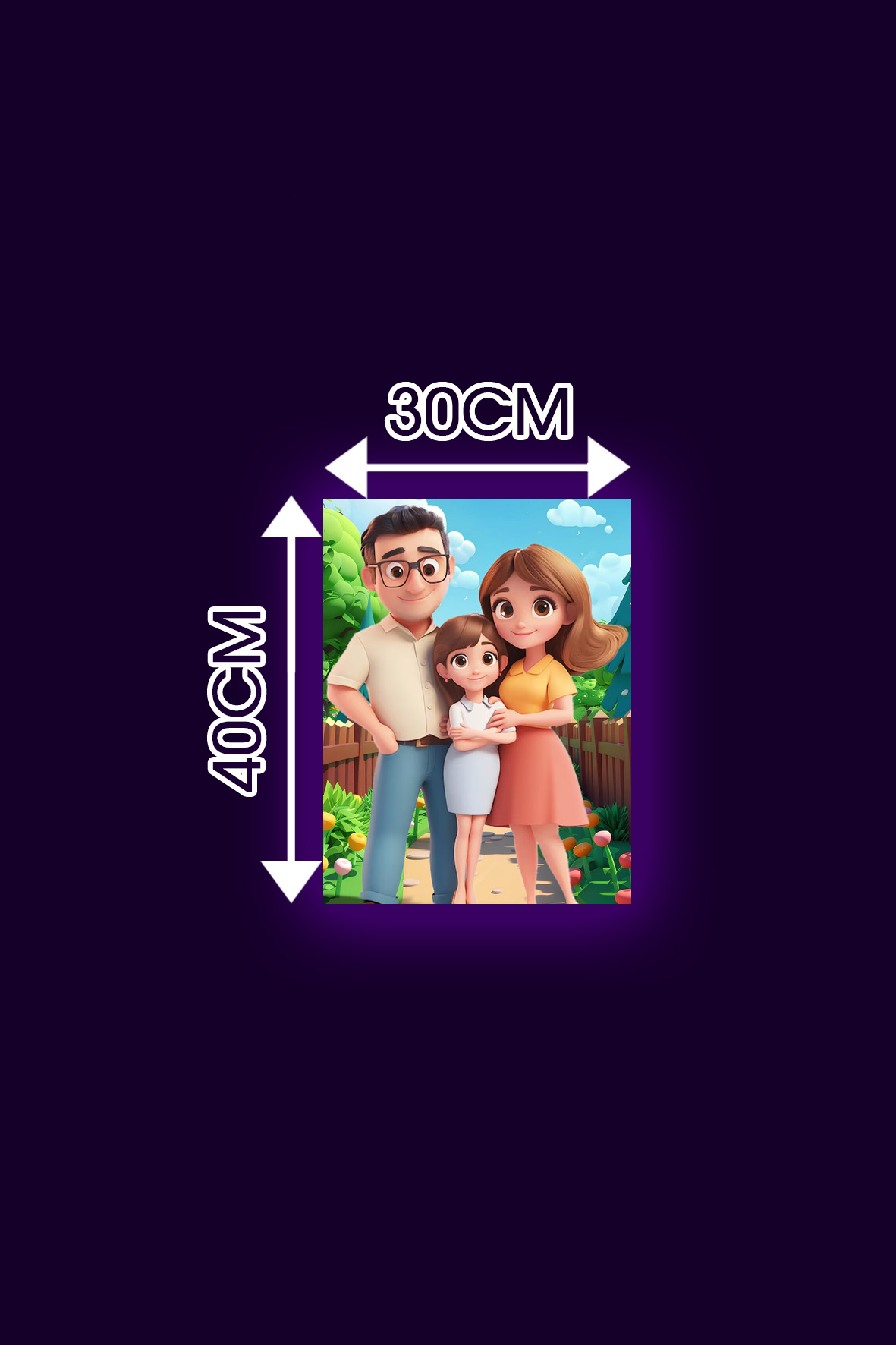Размер 30x40